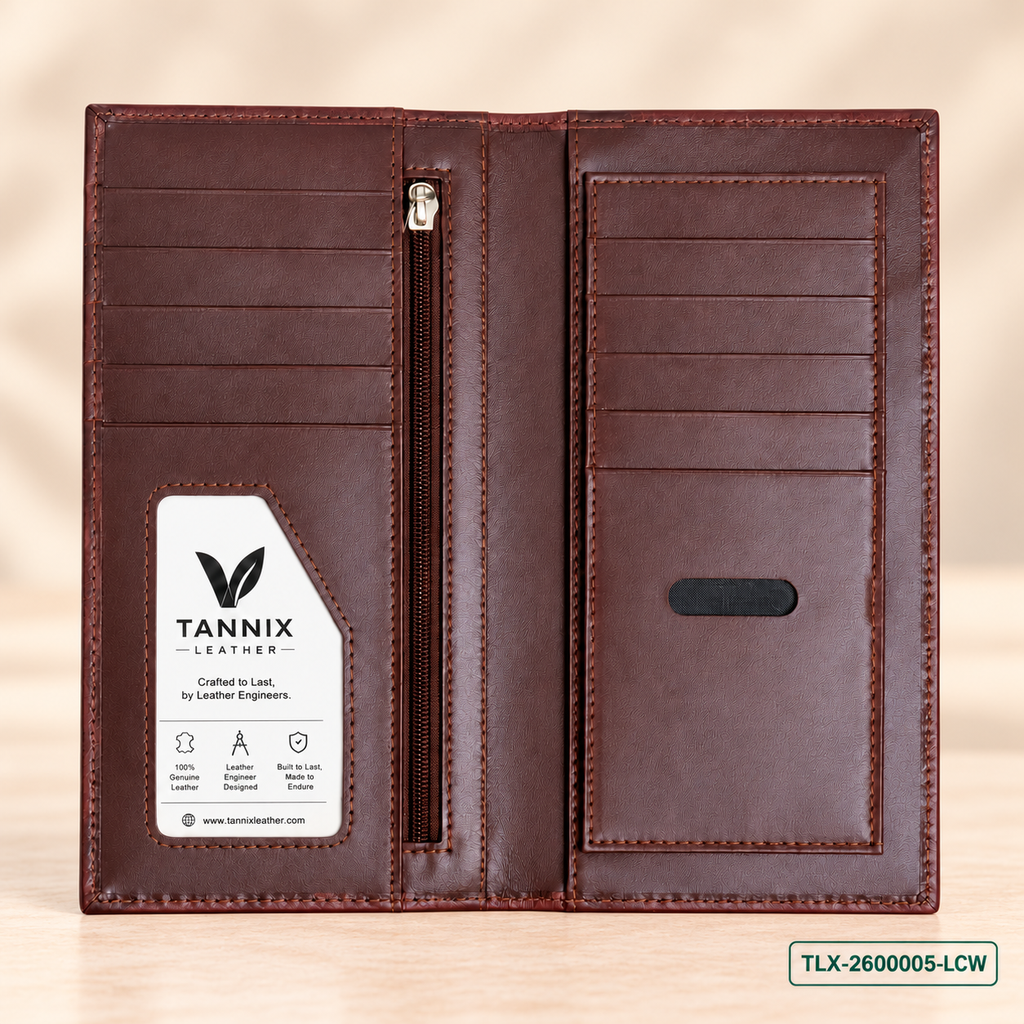 Luxury Crocodile-Pattern Long Wallet
