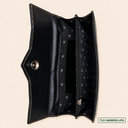 Color Panel Leather Purse