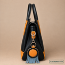 Elegant Two-Tone Handbag