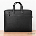 Leather Dual-Zip Work Bag