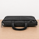 Leather Dual-Zip Work Bag