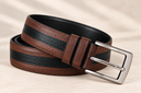 Executive Two-Tone Leather Belt
