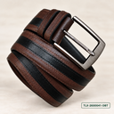 Executive Two-Tone Leather Belt