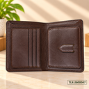 Walnut Crest Bifold Wallet