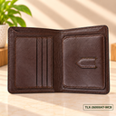 Walnut Crest Bifold Wallet