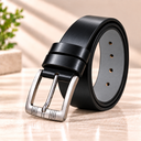 Black Prestige Leather Belt