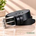 Black Prestige Leather Belt