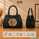 Printed Leather Satchel Bag