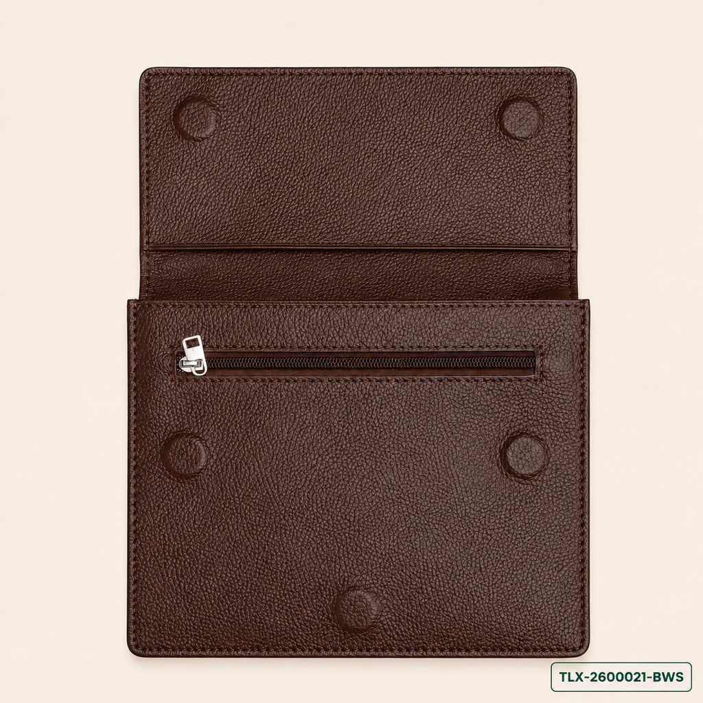 Brown Snap Wallet