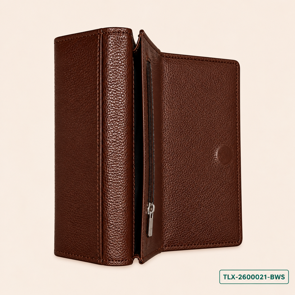 Brown Snap Wallet