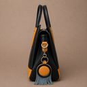 Elegant Two-Tone Handbag