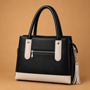 Elegant Two-Tone Handbag