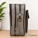 Leather Multi-Compartment Carry Bag