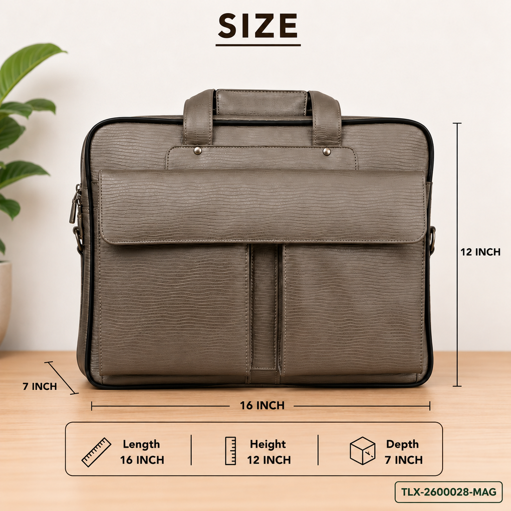 Leather Multi-Compartment Carry Bag