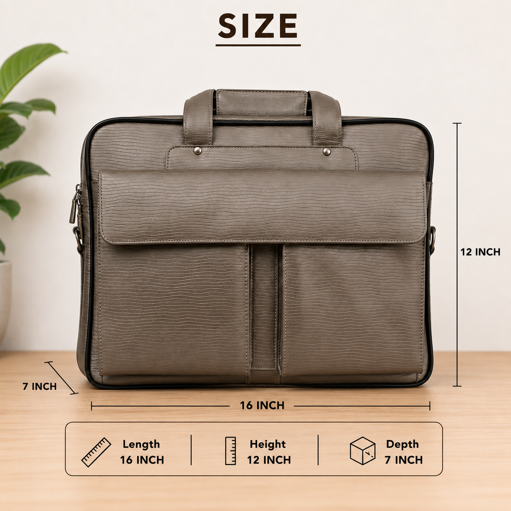 Leather Multi-Compartment Carry Bag
