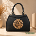 Printed Leather Satchel Bag