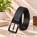 Classic Black Heritage Leather Belt