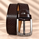 Premium Basket-Weave Leather Belt