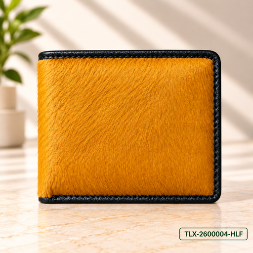 Hair-On Leather Bi-Fold Wallet