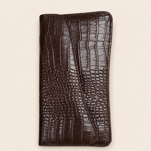 Ladies Leather Purse - Dark Brown