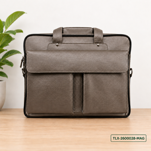 [TLX-2600028] Leather Multi-Compartment Carry Bag